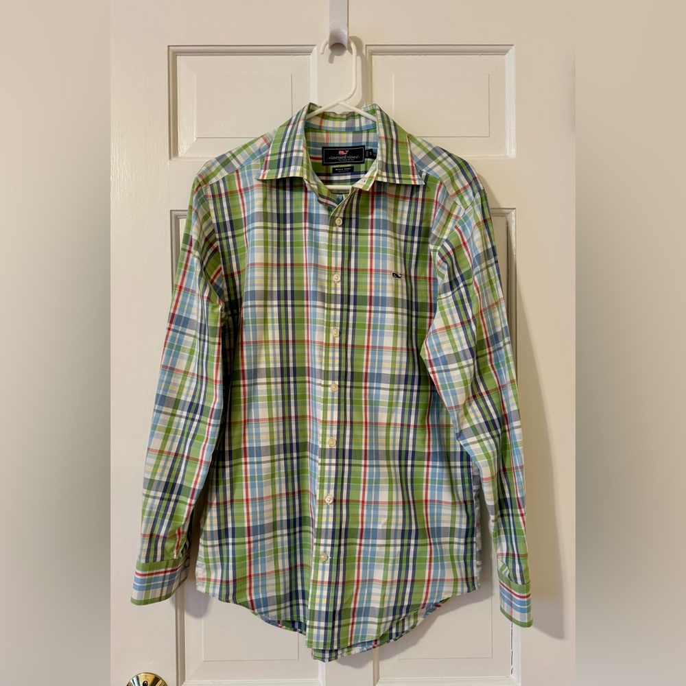 Vineyard Vines Men’s 100% Cotton Whale Shirt Size Small